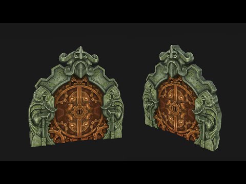 Stylized Asset Modeling Full Pipeline Timelapse