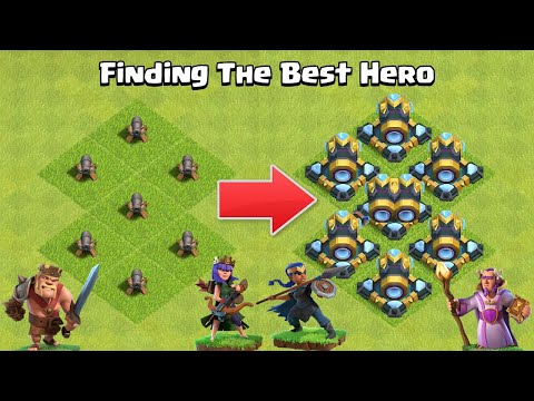 Every Level Heroes VS Every Level Cannon Formation | Clash of Clans