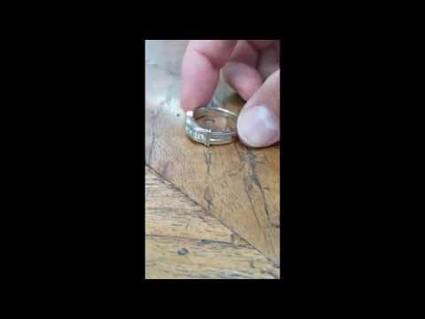 0.17 Ct. Channel Set Men's Ring With Bars - TwoBirch - TB-GR-0098-WG-C