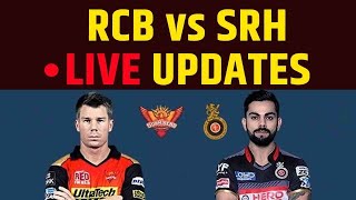 LIVE RCB vs SRH IPL 2020 MATCH 52 LIVE UPDATES