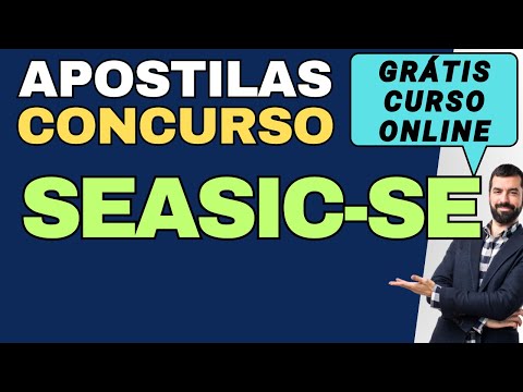 Baixar Apostila Concurso SEASIC SE  grátis curso online com matérias básicas