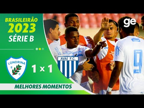 Gols e lances de Londrina x Avaí