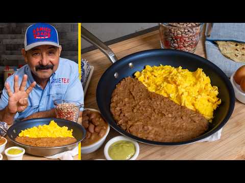 How to Cook Refried Beans & Eggs for Breakfast (4 Mexican Restaurant Recipes for Frijoles con Huevo)