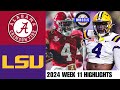 11 Alabama Vs 15 LSU Full Game Highlights 2024 College Football Highlights