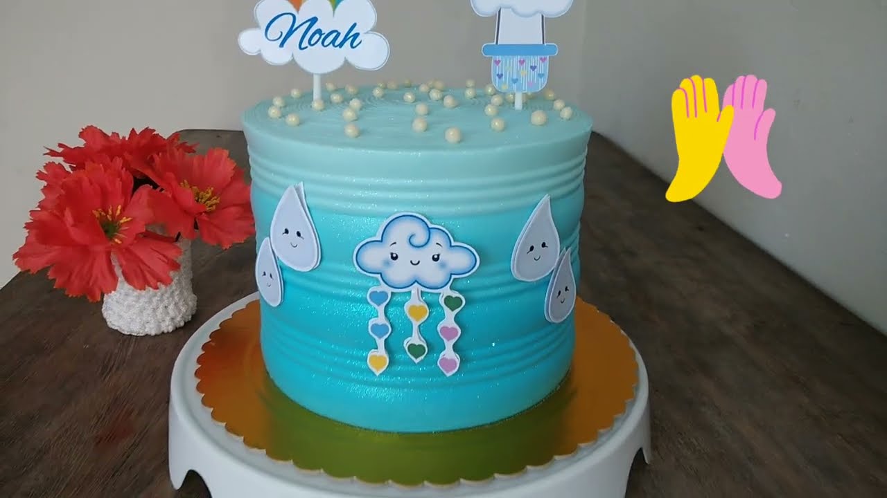 Bolo chuva de bençãos