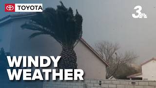 Windy weather blows into Las Vegas valley with chance of showers