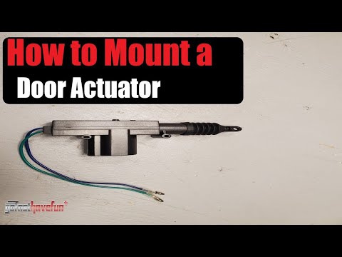 How to Mount / Install a Door Lock Actuator (12 Volt) | AnthonyJ350