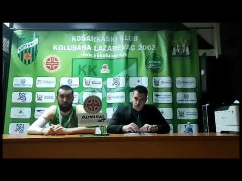 Press konferencija KK Kolubara OKK Beograd (86:97) 22.kolo Admiralbet KLS 2022