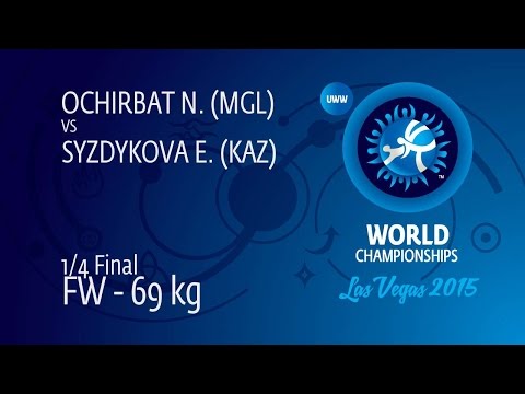 1/4 FW - 69 kg: N. OCHIRBAT (MGL) df. E. SYZDYKOVA (KAZ), 8-6