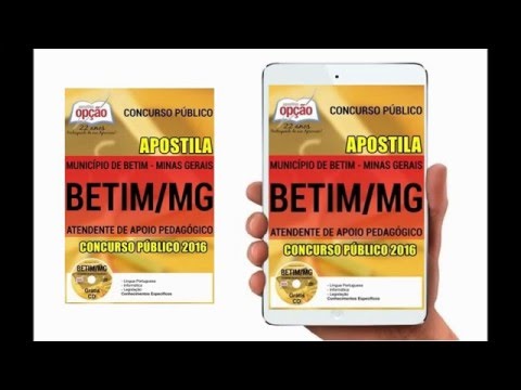 Apostila Prefeitura de Betim 2016 - Atendente de Apoio Pedagógico