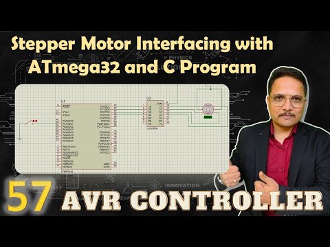 Stepper Motor Interfacing with ATmega32 and C Program ATmega32 AVRMicrocontroller AVRInterfacing