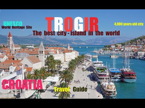 4K | TROGIR CROATIA | the best city-island in the world | Travel Guide   2023 #worldheritagesite