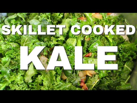 Skillet Cooked KALE in 10 minutes | Easy DIY side dish