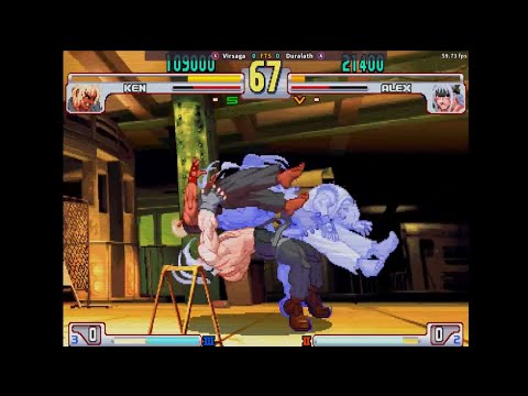 SFIII 3RD STRIKE: Virsaga ( KEN ) VS Duralath ( ALEX ) FIGHTCADE FT5 SET