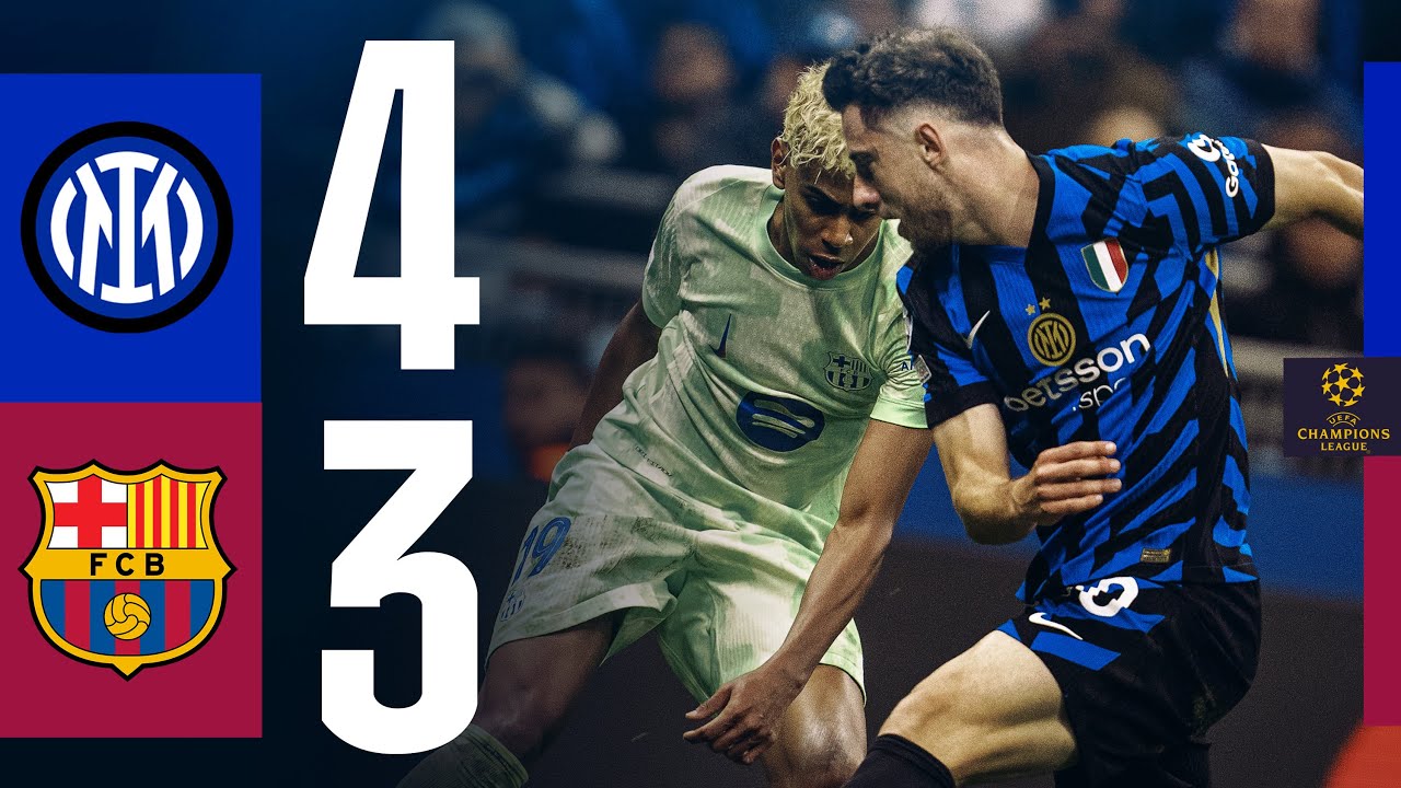 Inter Milan vs Barcelona ํ์ด๋ผ์ดํธ ์ธ๋ค์ผ