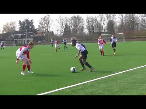 Isaiah Ahmed UVV JO13-1 - SDO JO13-1 2de helft (2-3) oefenwedstrijd
