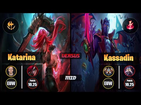 MagiFelix KATARINA (Mid) [Conqueror] VS KASSADIN - Challenger EUW Patch 10.25