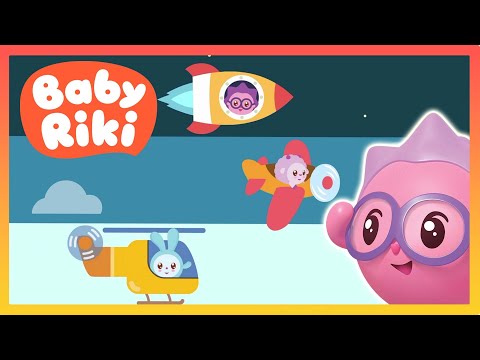 Învață cu BabyRiki TRANSPORTUL AERIAN ✈️ Desene animate pentru Copii de Grădiniță