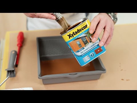 Holzschutz-Lasur auftragen für Eilige: Kurze Anleitung mit cleveren Tipps