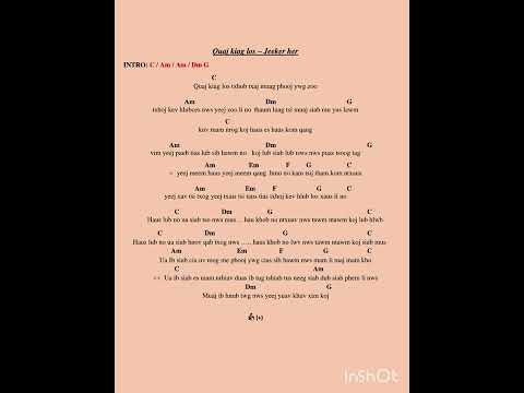 Quaj kiag lo chord 🎸