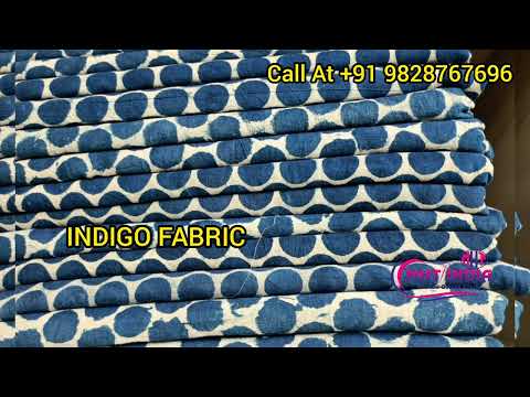 Indigo Block Print Fabric