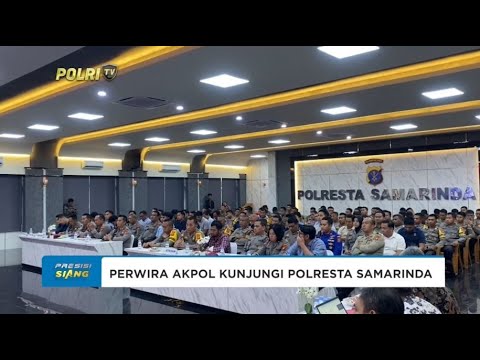KAPOLRESTA SAMARINDA DAMPINGI TIM PENELITIAN DARI AKADEMI KEPOLISIAN