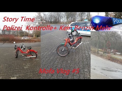 Mofa Vlog #5 KEIN BENZIN MEHR -.- / POLIZEI KONTROLLE