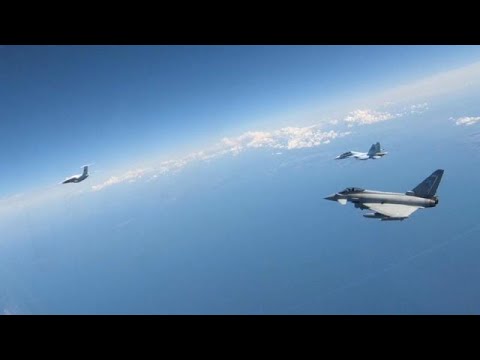 Eurofighter fangen russische Militärflugzeuge im Baltikum ab