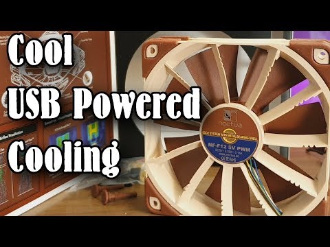 Noctua NF12 5v USB fan - A PC cooling fan powered by USB - A quick look.