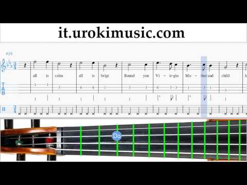 Corso di Violino Silent Night Tablature Tab Parte#2 um-b276