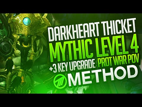 Darkheart Thicket Mythic+ Level 4 WITH +3 KEY UPGRADE! - Method Sco Warrior Tank POV