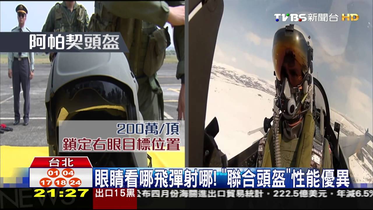 1頂1200萬! 空軍砸4.8億買最新戰機頭盔