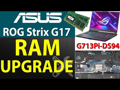 How to Upgrade RAM in an Asus ROG G17 Laptop | G713Pi DS94