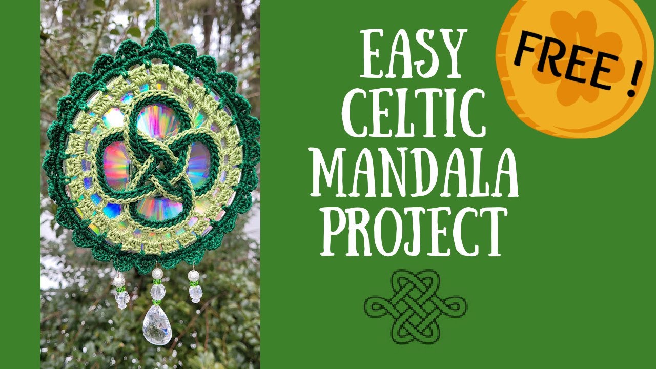 Learn how to crochet this Celtic Shimmer Mandala project