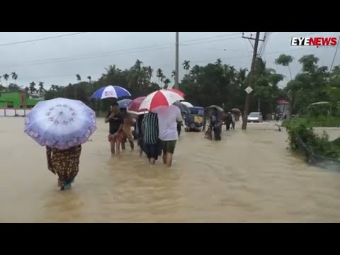 মৌলভীবাজারে বন্যা, জলমগ্ন টিবি হাসপাতাল রোড