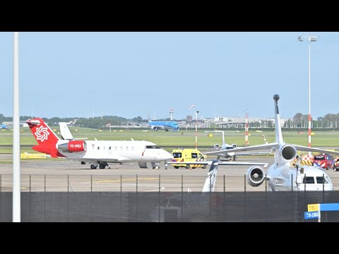 Video Thumbnail: Ambulance at Schiphol picks up sick evacuee from hantavirus-struck cruise ship | AFP