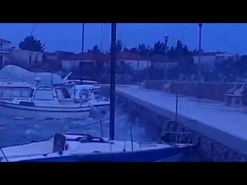 Extreme Hurricane Force Bora (Bura) - Croatia - Seline March 05 2015