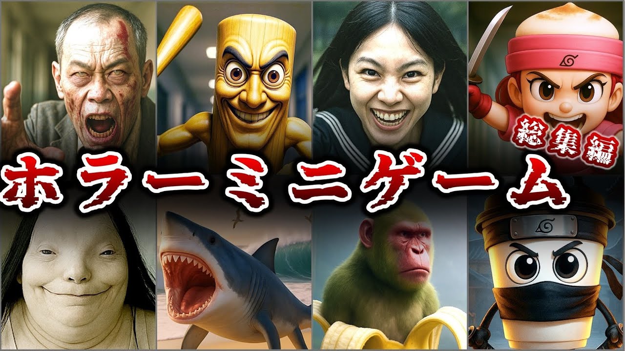 【総集編】〇〇から逃げて～恐怖が迫る究極の怖い選択クイズ【登場キャラ総選挙】#めーちゃん