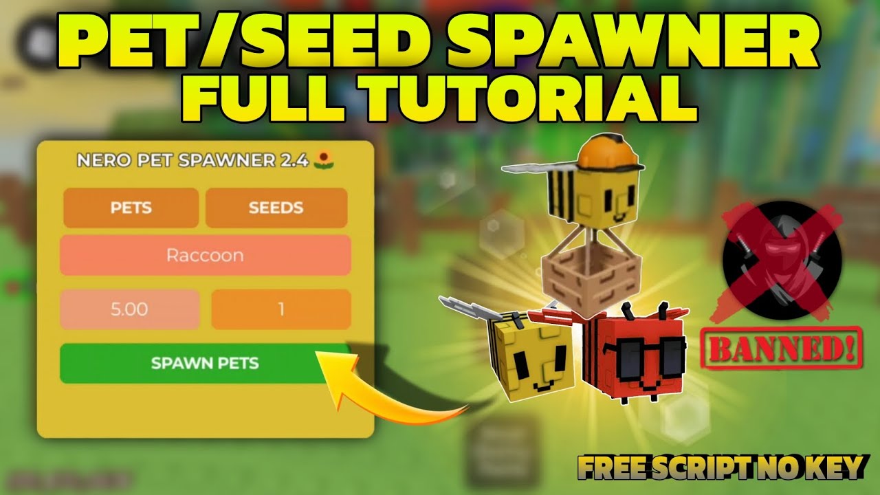 [ FULL TUTORIAL ] 🛠 PET/SEED SPAWNER SCRIPT 🍏 | GROW A GARDEN | FREE NO KEY