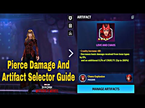 All Blue Colours With 5% Pierce Damage And Artifact Selector Guide 2022 - Marvel Future Fight