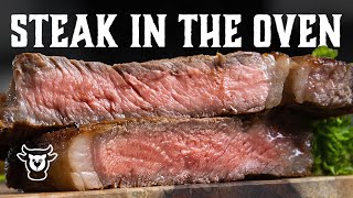 EASY Steak in the Oven - NO Grill, NO Stove Needed!