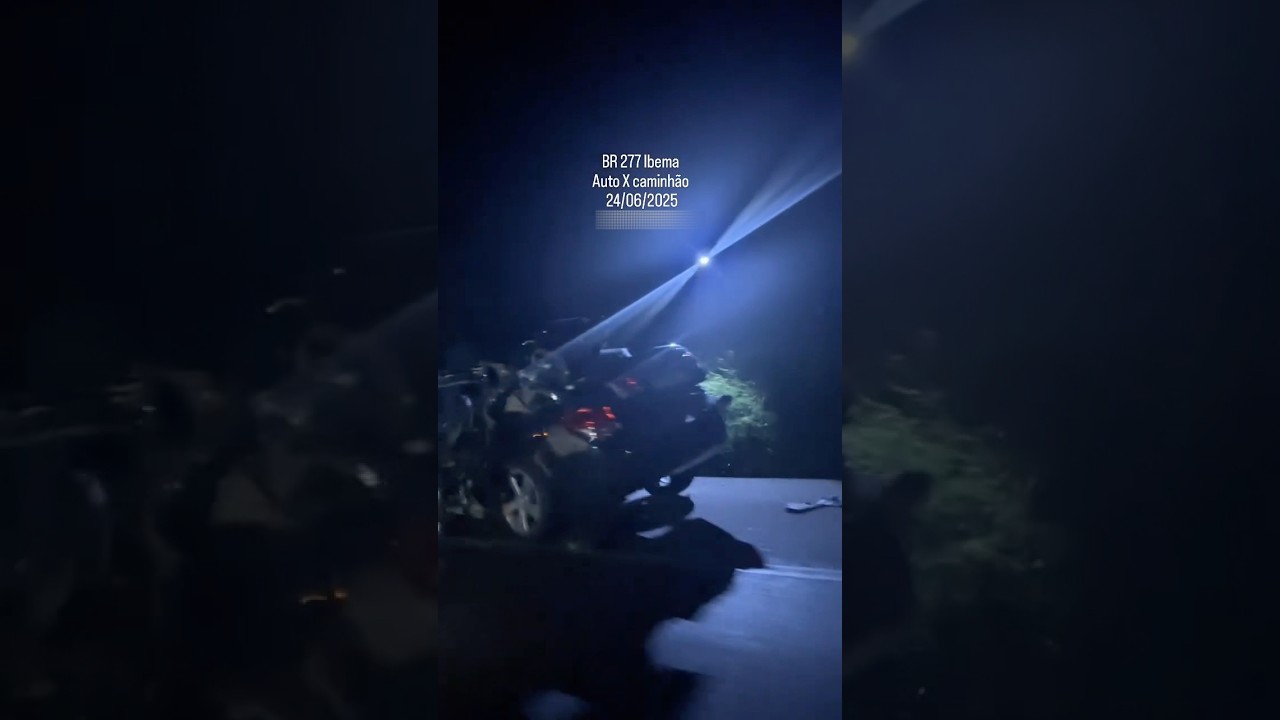 🚨 Serious Collision on BR-277 in Ibema (PR) | Victim Confirmed and Highway Blocked