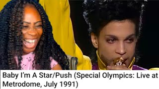 First Time Reaction  Prince -Baby I’m A Star/Push (Special Olympics: Live at Metrodome, July 1991)