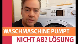 Waschmaschine pumpt nicht ab - Flusensieb ist nicht dreckig - das ist das Problem