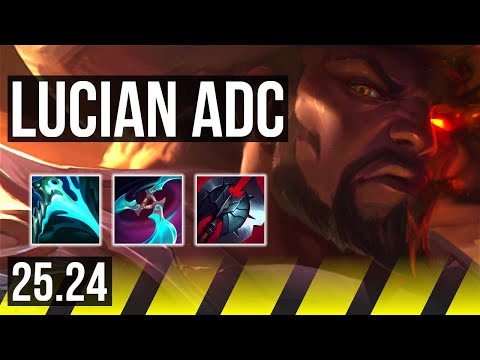 LUCIAN & Braum vs CAITLYN & Pantheon (ADC) | 4k gold comeback | KR Master | 25.24