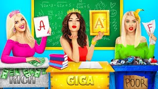 Download lagu Rich vs Broke vs Giga Rich Student | Expensive vs Cheap School Situations by RATATA BOOM mp3
