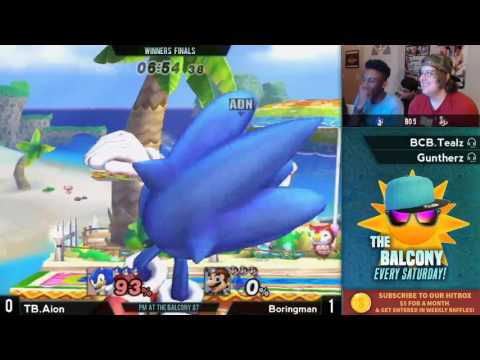 PM @ the Balcony 87 - Winners Finals ft. TB|Aion (Sonic) VS Boringman (Mario)