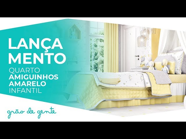 Quarto Infantil Amiguinhos Amarelo - Grão de Gente