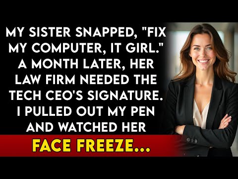 Sister Said Fix My Computer, IT Girl. — She Didn’t Know I Owned the Merging Company