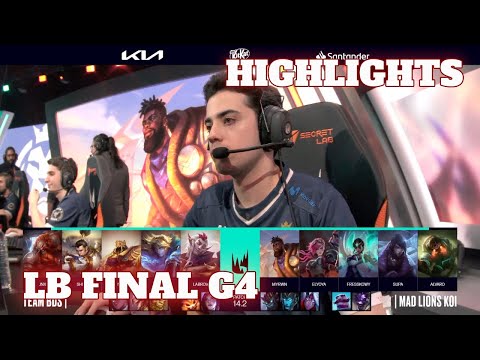 BDS vs MDK - Game 4 Highlights | Lower Final LEC Winter 2024 Playoffs | Team BDS vs Mad Lions KOI G4
